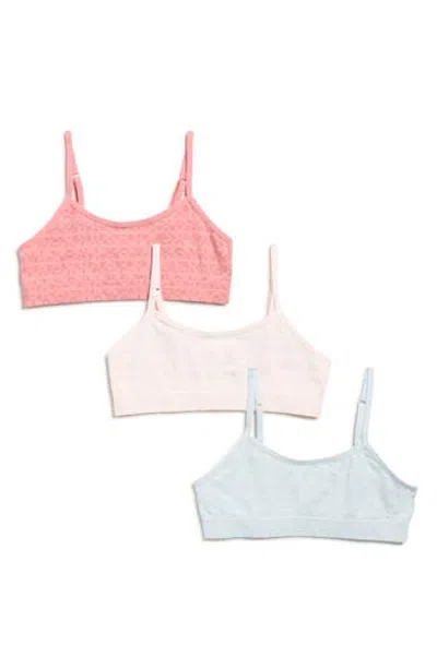 Roxy Kids' 3-pack Seamless Bralettes In Multi