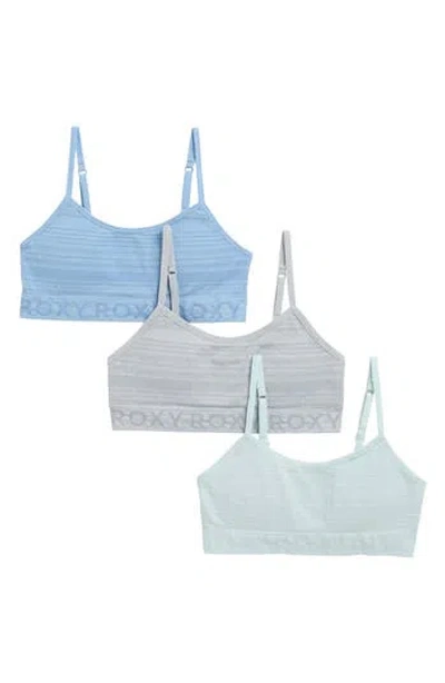 Roxy Kids' Assorted 3-pack Textured Bralettes In Multi