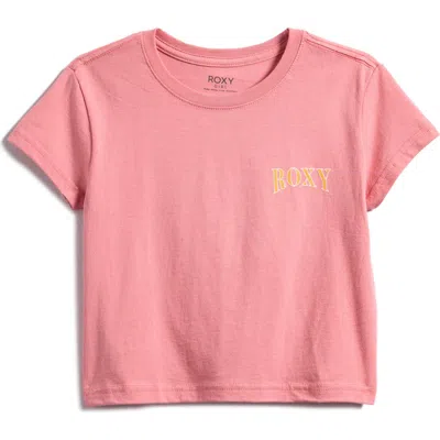 Roxy Kids' Bring The Good Vibes Graphic T-shirt In Mauve Glow