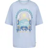 Roxy Kids' Chasing Waves Oversize Graphic T-shirt In Blue