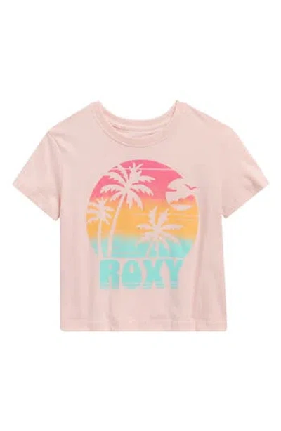 Roxy Kids' Circle Tropic Tee In Neutral