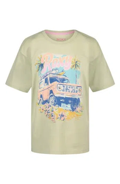 Roxy Kids' Coastal Oversized Graphic Tee In White