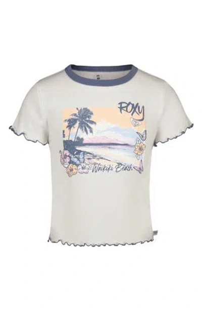 Roxy Kids' Collage Graphic Baby Tee In White