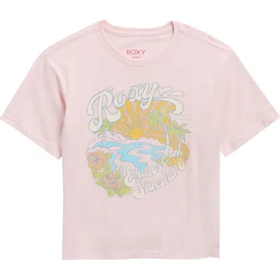 Roxy Kids' Endless Sunshine Graphic T-shirt In Pink