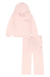 Roxy Kids' French Terry Hoodie & Pants Set In Pink