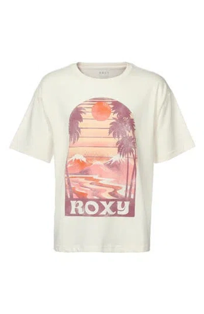 Roxy Kids' Golden Hour Oversize Graphic T-shirt In Purple