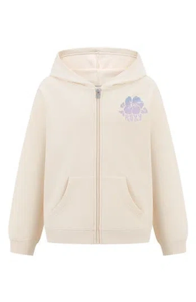 Roxy Kids' Grow Your Way Zip-up Hoodie In Neutral