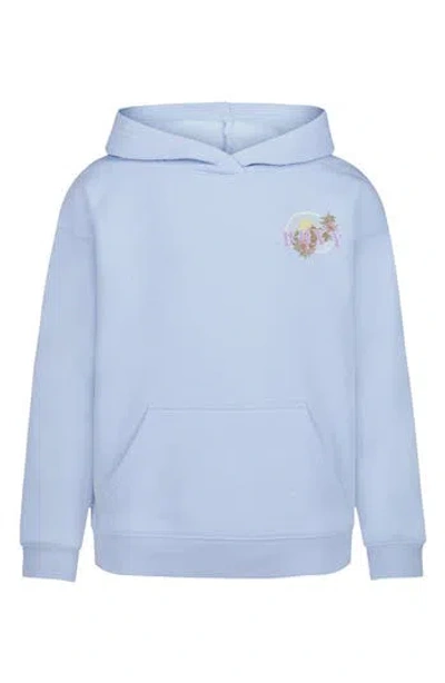 Roxy Kids' Mountain Bloom Hoodie In Blue