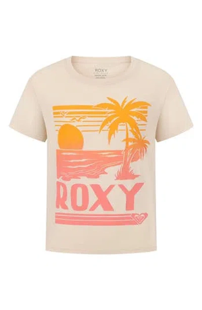 Roxy Kids' Oasis Cotton Graphic T-shirt In Yellow