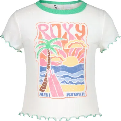 Roxy Kids' Ocean Poster Baby Graphic T-shirt In Neutral