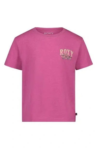Roxy Kids' Peak Blossom Graphic T-shirt In Pink