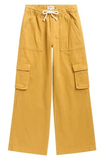 Roxy Kids' Precious Cargo Pants In Gold