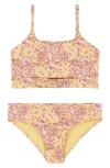 Roxy Kids' Tropidelic Two-piece Swimsuit In Impala