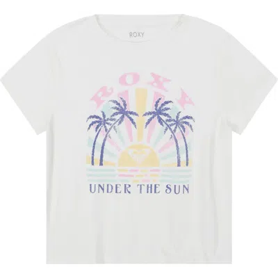 Roxy Kids' Under The Sun Graphic T-shirt In White