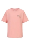 Roxy Kids' Wavy Daze Oversize Graphic T-shirt In Pink
