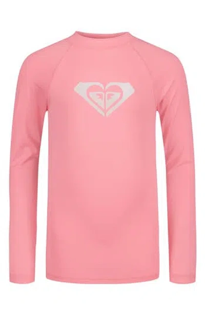 Roxy Kids' Whole Hearted Upf 50+ Rashguard Top In Purple