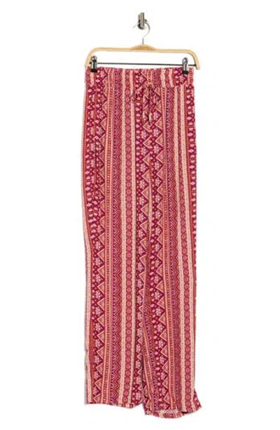 Roxy La Palma Beach Cover-up Pants In Pink