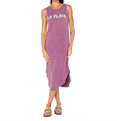 Roxy La Playa Wildflower Midi Dress In Amaranth In Purple