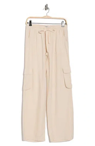 Roxy Lagoon Linen Blend Cargo Pants In Neutral
