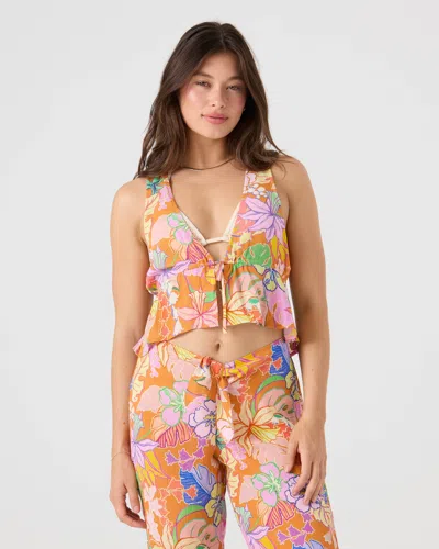 Roxy Lei It On Me Cover Up Top In Multi
