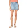 Roxy Lil Sunshine Denim Miniskirt In Bleached Blue