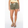 Roxy Lil Trooper Drawstring Shorts In Green