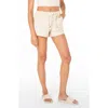 Roxy Lil Trooper Drawstring Shorts In White
