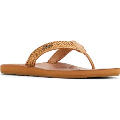Roxy Lili Iii Flip Flop In Animal Print