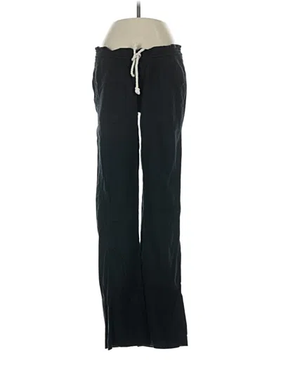 Pre-owned Roxy Linen Pants In Black