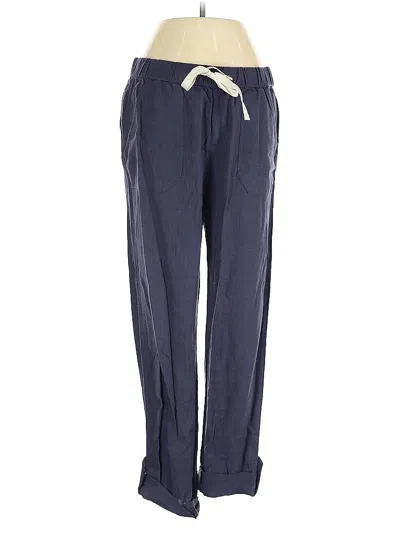Pre-owned Roxy Linen Pants In Blue