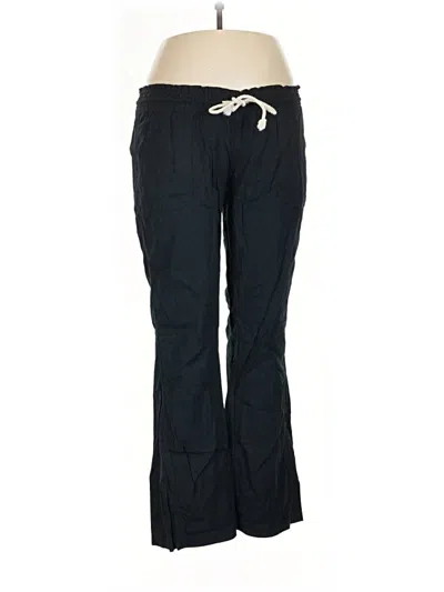 Pre-owned Roxy Linen Pants In Blue
