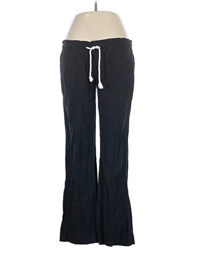 Pre-owned Roxy Linen Pants In Blue