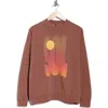 Roxy Lineup Oversize Sweatshirt In Brown