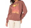 Roxy Lineup Oversized Crew Neck Top In Ctp In Multi