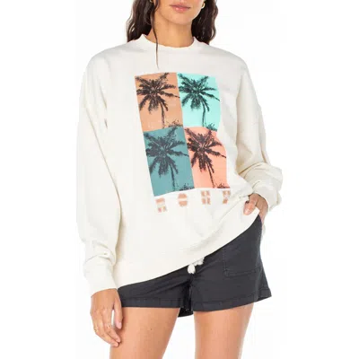 Roxy Lineup Oversized Graphic Sweatshirt