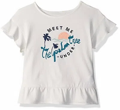 Roxy Little Kid Girls Graphic Print T-shirt In White