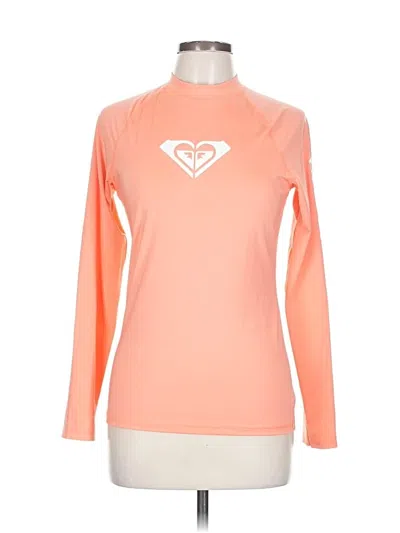 Pre-owned Roxy Long Sleeve T-shirt In Orange