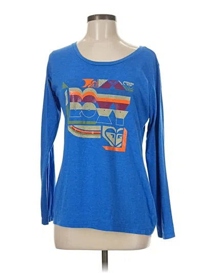 Pre-owned Roxy Long Sleeve T-shirt In Blue