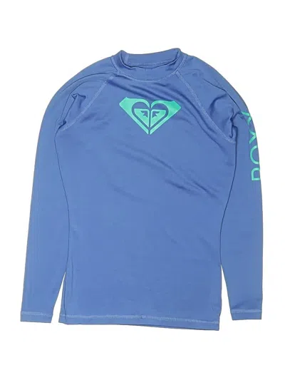 Pre-owned Roxy Kids' Long Sleeve T-shirt In Blue