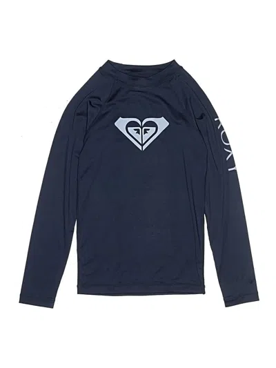 Pre-owned Roxy Kids' Long Sleeve T-shirt In Blue