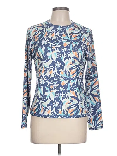 Pre-owned Roxy Long Sleeve T-shirt In Blue