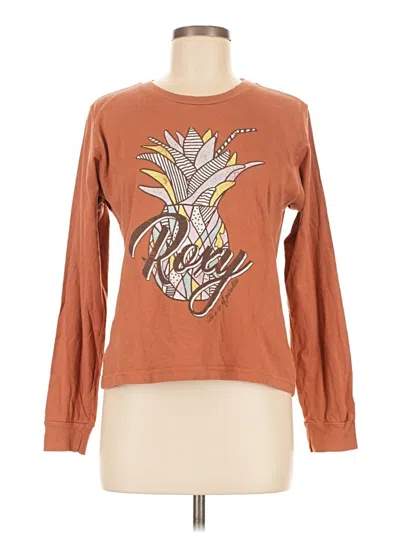 Pre-owned Roxy Long Sleeve T-shirt In Brown