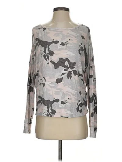 Pre-owned Roxy Long Sleeve T-shirt In Gray
