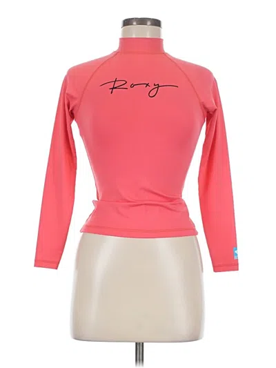 Pre-owned Roxy Long Sleeve Turtleneck In Pink