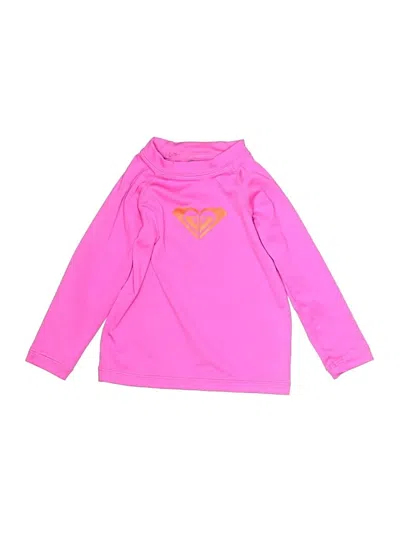 Pre-owned Roxy Kids' Long Sleeve Turtleneck In Pink