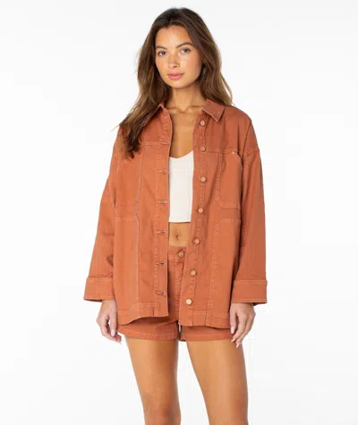 Roxy Lost Treasure Jacket In Brown