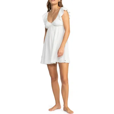 Roxy Luna Crinkle Gauze Minidress