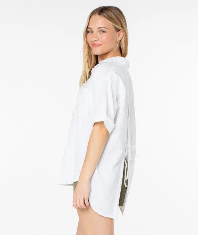 Roxy Maile Tie Shirt In White