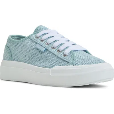 Roxy Marina Sneaker In Woven Light Blue