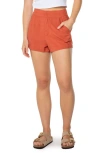 Roxy Maui Sessions High Waist Shorts In Orange